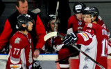 HK "Rīga" turpina cīņu par "play-off" un pēc 48 dienu pārtraukuma spēlēs uz sava ledus HK "Rīga" turpina cīņu par "play-off" un pēc 48 dienu pārtraukuma spēlēs uz sava ledus