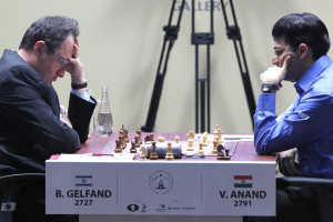 Ananda – Gelfanda sērijā divas partijas līdz beigām neizšķirts