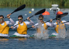 Kanoe sprintā sadalīti vēl četri medaļu komplekti