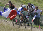 Kalnu divriteņu sacensībās dāmām zelts Francijai