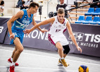 Latvijas U-21 3x3 basketbolisti Ventspilī uzvar Nāciju līgas ceturtajā turnīrā