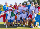 Eiropas golferes izbraukumā pieveic ASV komandu un aizstāv "Solheim Cup" titulu
