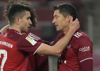 Levandovskim "hat-trick" Minhenes "Bayern" uzvarā