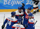 Slovāki pārliecinoši uzvar Vāciju un iekļūst olimpisko spēļu ceturtdaļfinālā