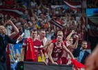 Video: Latvijas basketbola izlase pieveic serbus un triumfē PK kvalifikācijas grupā