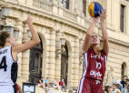 Latvijas 3x3 basketbolistes Prāgā piekāpjas arī Lietuvai