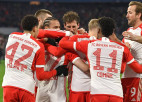 ''Bayern'' laikapstākļu dēļ pārceltajā Bundeslīgas mačā apspēlē Berlīnes ''Union''