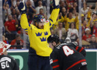 Zviedrija bronzas cīņā atspēlējas un atstāj kanādiešus bez medaļām