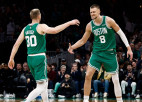 Porziņģim rezultatīvākā spēle šosezon, "Celtics" <i>izdzīvo</i> pret "Pistons"