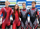 Latvijas kamaniņu sportisti junioru PK posmā izcīna divas bronzas