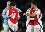 “Arsenal” savā laukumā <i>noliek pie vietas</i> Mančestras “City”