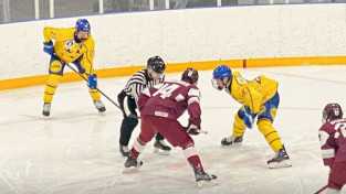 Latvijas U18 izlase pēdējā pārbaudē pirms čempionāta zaudē zviedriem
