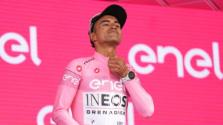 Daudzdienu velobrauciena "Giro d'Italia" pirmajā posmā uzvar ekvadorietis Narvaess