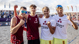 Latvijas pludmales volejbolisti Majoros centīsies sasniegt olimpiskās spēles