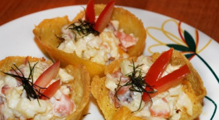 Pildīti kraukšķīgie siera groziņi