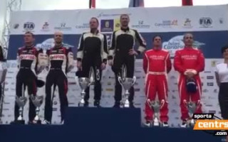 Video: Eiropas rallija čempionāta posma uzvarētājiem atskaņo PSRS himnu