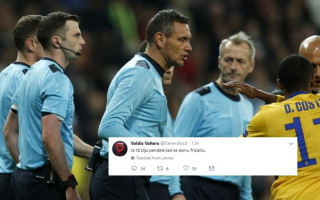 Futbola "Twitter" čalas: emociju jūrā tiesnesi gan lamā, gan slavē