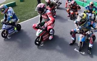 Video: "MotoGP" zvaigznes sacenšas ar mini motocikliem