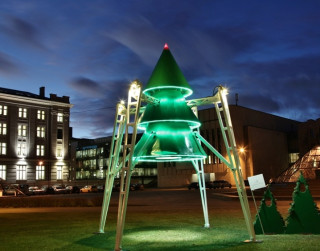 Ar vides objekta „Egle” atklāšanu, Rīgā sāksies festivāls „Ziemassvētku egļu ceļš”