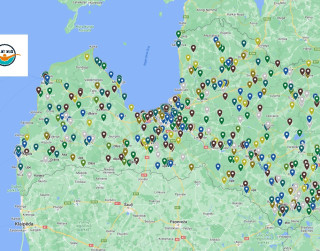 Melno punktu karte – noslīkst visā Latvijā
