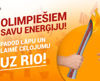 Piedalies Enerģijas lāpas padošanas akcijā sociālajos tīklos un laimē braucienu uz Rio!