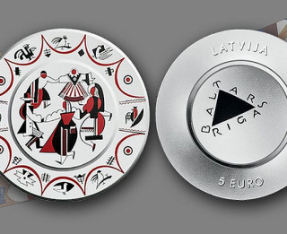 Latvijas Banka izlaiž kolekcijas monētu ““Baltars”. Porcelāns”