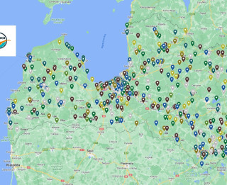 Melno punktu karte – noslīkst visā Latvijā