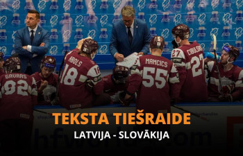 Teksta tiešraide: Latvija - Slovākija 0:0 (Rit pirmais periods)