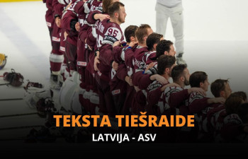 Teksta tiešraide: Latvija - ASV 0:2 (Pirmais pārtraukums)