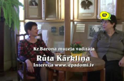 Video: "Muzejs ir mana dzīve'": pilna intervija ar Kr.Barona muzeja vadītāju Rūtu Kārkliņu