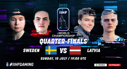 Latvijas e-hokejisti iekļūst 2022. gada pasaules čempionāta pusfinālā