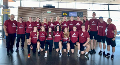 Latvijas sieviešu volejbola izlase dodas uz pirmo EČ kvalifikācijas spēli