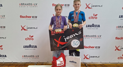 Latvijas čempionātā badmintonā jauniešu grupās trīs absolūtie čempioni