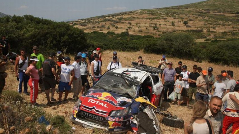 Sebastiena Lēba sasistais "Citroen"
www.acropolisrally.gr