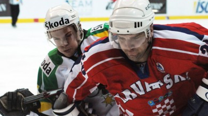 Horvāti šodien spēja nosargāt vietu PČ 1. divīzijā
Foto: www.iihf.com