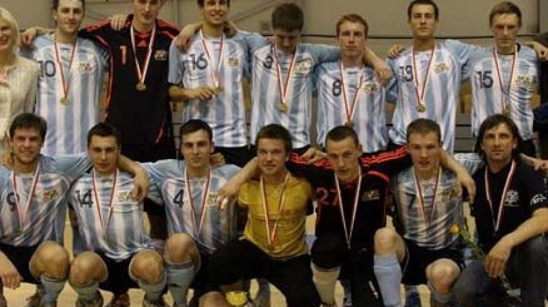 RTU telpu futbolisti 
Foto Latvijas XIX Universiādes telpu futbola sacensību organizatori