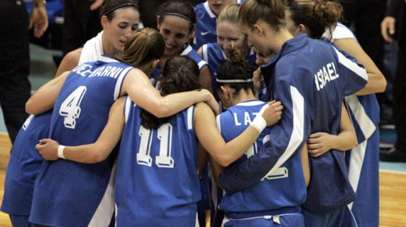 Izraēlas komanda spēlē ar Lietuvu
Foto: www.fibaeurope.com