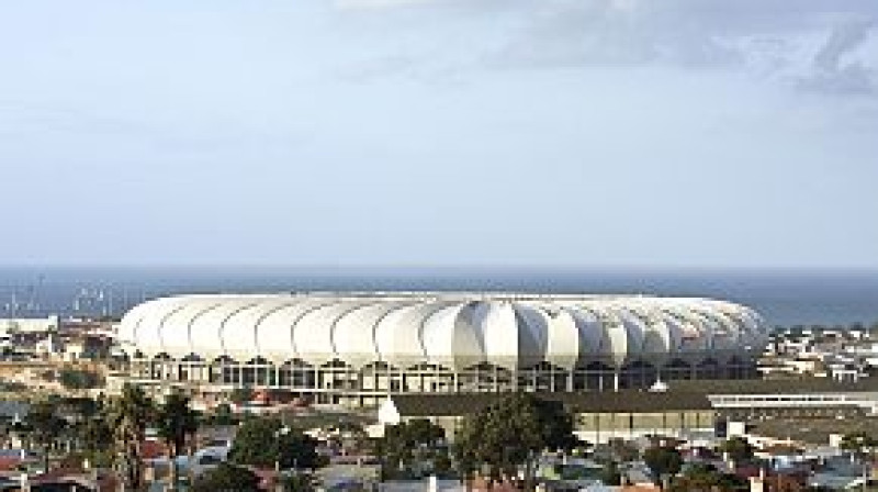 ''Nelson Mandela Bay'' stadions Johannesburgā
Foto: AFP