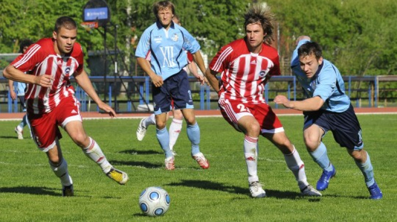 "Liepājas metalurgs" būs viens no trim Latvijas klubiem UEFA Eiropas līgas pirmajā sezonā.  
Foto: Romualds Vambuts