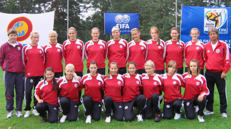Latvijas U-19 meiteņu valstsvienība futbolā 
Foto: lff.lv