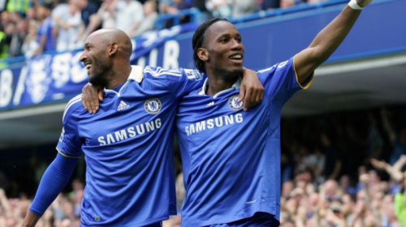 Nikolā Anelka un Didjē Drogba
Foto: Professional Sport/Scanpix