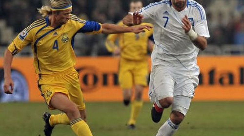 Anatolijs Timoščuks un Giorgioss Samarass
Foto: AFP/Scanpix