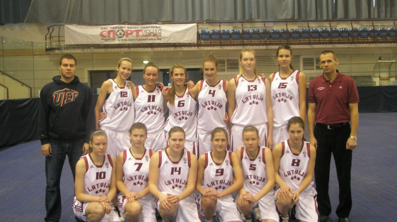 U16 izlases kandidātes pārbaudes turnīrā Minskā 2009. gada decembrī