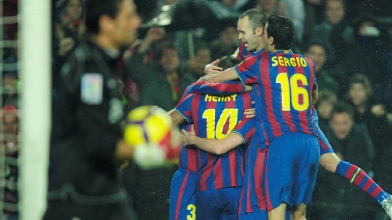 "Barcelona" futbolistu prieki
Foto: AP/Scanpix Sweden