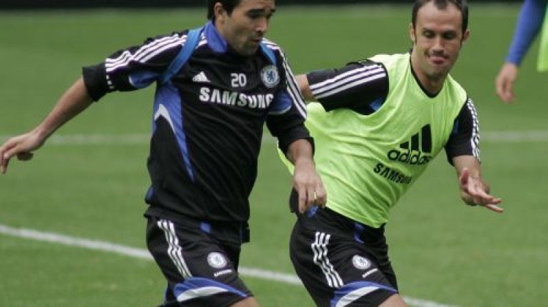 Deku un Rikardu Karvalju ''Chelsea'' treniņā
Foto: Professional Sport/Scanpix
