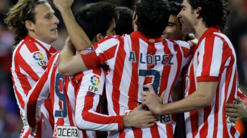 Madrides "Atletico" futbolistu prieki
Foto: AP/ Scanpix Sweden