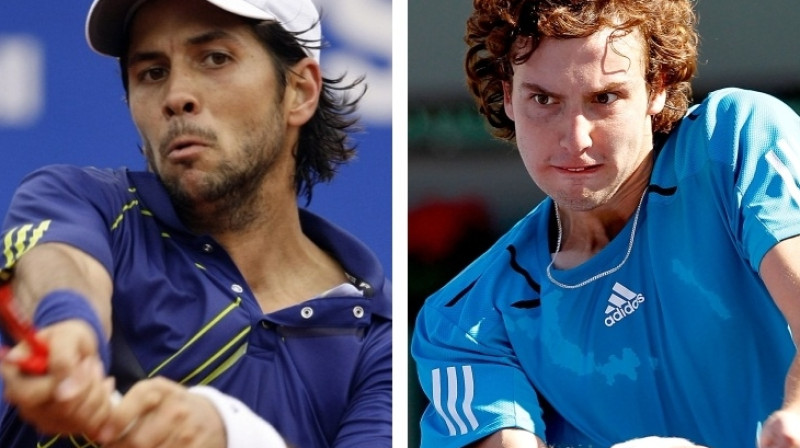 Fernando Verdasko un Ernests Gulbis
Foto: AFP/Scanpix