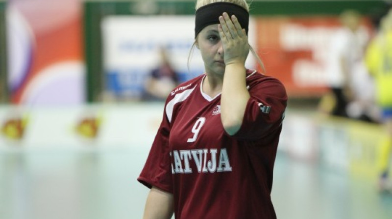 Latvijas izlases aizsardze Kristīne Ločmele 
Foto: Ritvars Raits