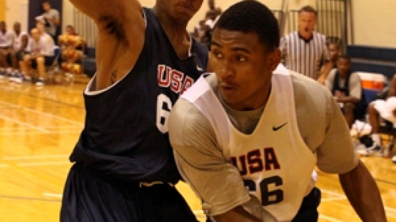 Jereme Richmond un LeBryan Nash
Foto: Steve Maikoski usabasketball.com