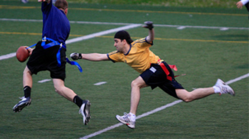 Spēles epizode no "Flag football" mača ASV
Foto: Travis Lawton, flickr.com